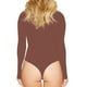 thumbnail image 3 of Body moldeador de color para mujer, ropa interior con realce y moldeador de glúteos, ropa moldeadora ajustada de manga larga para mujer., 3 of 5