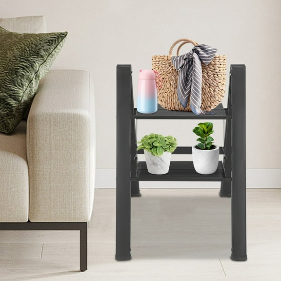 A-shaped Folding 2-Step Ladder Foldable Step Ladder 661.39lbs Load-capacity