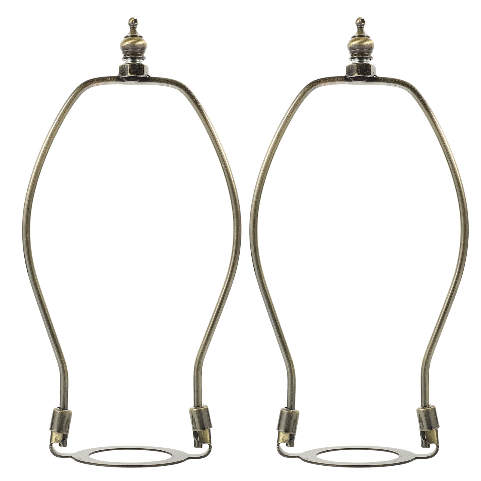 Lamp harp holder 2pcs Floor Lamp Shade Harp Holder Lampshade Horn Alloy