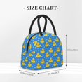thumbnail image 2 of Honeii Cute Yellow Rubber Ducks Print Insulated Lunch Bag Women Reusable Lunch Box with Pocket for Work Picnic Travel -One Size, 2 of 6