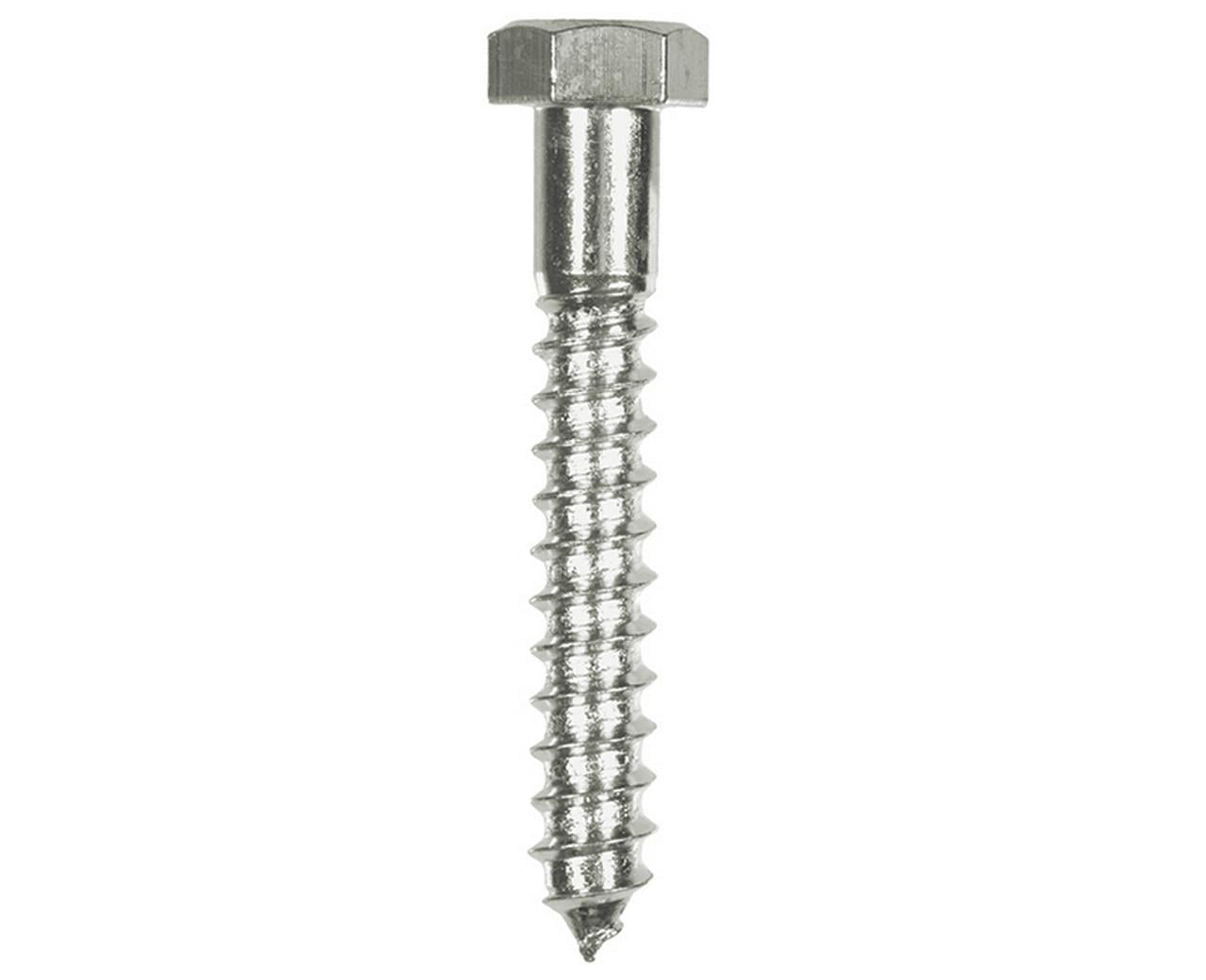 Lag Bolts Hex Head ZP 1 4 X 3 1 2 Walmart Walmart