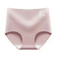 thumbnail image 2 of CHUMUD Cotton Underwear for Women High Waisted Solid Full Coverage Stretch Briefs Solid Breathable Ribbed Panties, 2 of 3