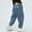Blue*, variant on CYRBOKO Boys Jeans, Casual Loose Cotton Elastic Waist Long Pants Blue Size 7-8 T