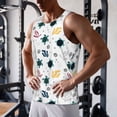 thumbnail image 5 of KLL Turtles And Corals Print Men's Muscle Gym Workout Stringer Tank Tops Bodybuilding Fitness T-Shirts Tank Tops Men-XX-Large, 5 of 7