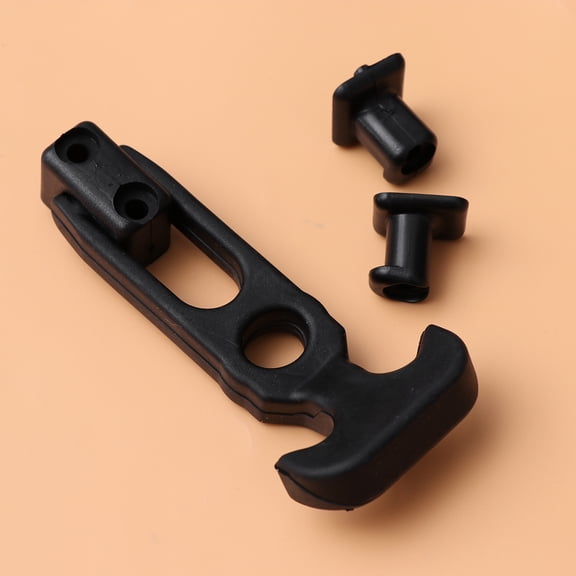 TEHAUX 2-Pack Rust Resistant Car Tailgate Lock Rubber Buckles Black Replacement Accessories