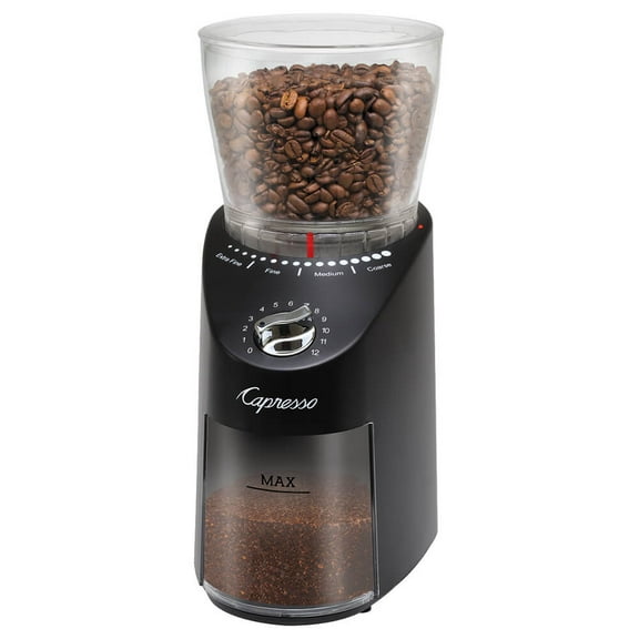 Capresso Infinity Plus Conical Burr Coffee Grinder Black