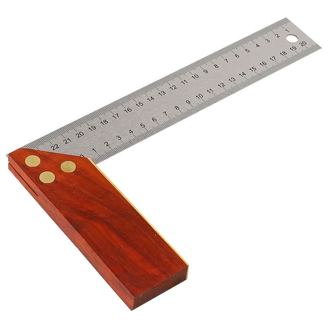 Regla angular para carpintería en forma de L de 90 grados y 250 mm, transportador cuadrado, regla cuadrada, herramientas de medición para carpintero