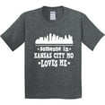 thumbnail image 3 of Inktastic Kansas City Missouri Loves Me Skyline Youth T-Shirt, 3 of 5
