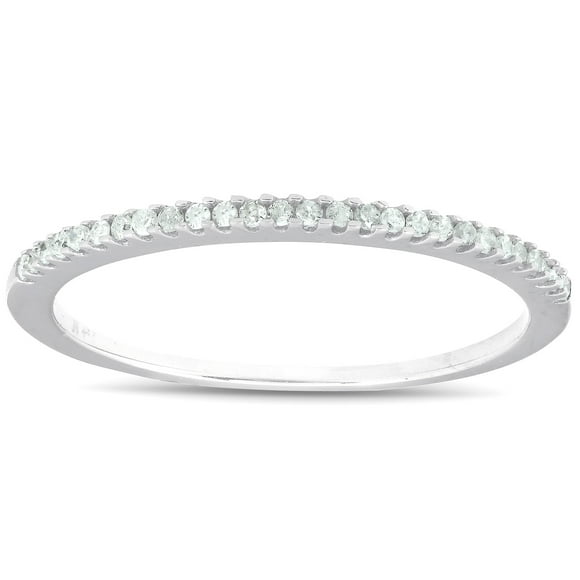 1/10Ct Diamond Ring 14K White Gold