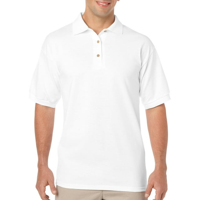 Gildan Chemise de Sport pour Hommes DryBlend Jersey, TG, Blanc