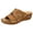 Brown, variant on ICQOVD Women'S Multi-Color Embroidered Sandals With Wedge Fish Mouth Platform Shoes