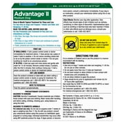 Advantage II Vet-Recommended Flea Prevention for Medium Dogs 11-20 lbs, 4-Monthly Treatments