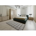 thumbnail image 5 of Ahgly Company Machine Washable Indoor Rectangle Contemporary Dark Goldray Area Rugs, 4' x 6', 5 of 7