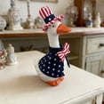 thumbnail image 4 of 4th of July Goose Outfits 7 Inch Desk Goose Outfits, Memorial Day Patriotic Goose Costume with Hat,250th Anniversary Independence Day Porch Goose Clothes for Patriotic Decorations(A), 4 of 9