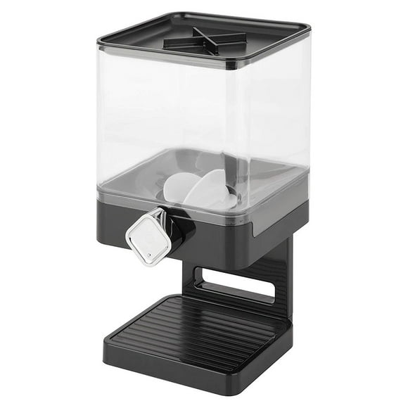 Dispensador de alimentos secos Billuyoard Almacenamiento de Granos 16x16x31.5cm negro