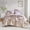 Purple, variant on Madison Park Queen Size 7 Piece Floral Comforter Set with Bed Sheets Blue,Bed in a Bag,All Season Bed Set,Cozy and Lightweight