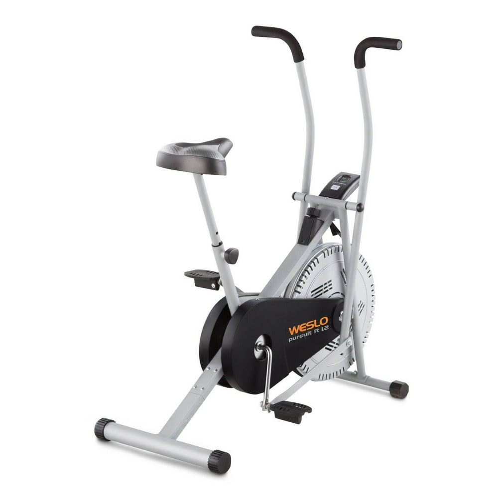 weslo pursuit ct 2.4 upright exercise bike in black