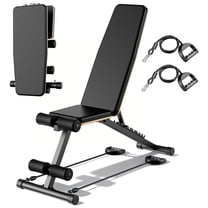 Olympic Weight Bench with Squat Rack - Full-Body Workout Set for Home ...