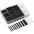 thumbnail image 1 of Kit de tubos termorretráctiles de poliolefina para aislamiento eléctrico y reparaciones diarias, uniones de cables, seguro y confiable, diseño compacto de 333 piezas con almacenamiento conveniente, 1 of 5
