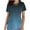 Navy, variant on QATAINLAV Scrubs for Women Gradient Print Short Sleeve Nursing Scrub Tops Criss Cross V Neck Dressy T Shirts Summer Nurse Working Uniform Pocket Tee Nurse Gifts Dark Blue XXXL