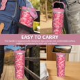 thumbnail image 7 of 30oz Handheld Travel Tumbler with Handle – Double Wall Stainless Steel Insulated Cup, Flip Straw Lid, Leak-Proof & BPA-Free for Hot and Cold Drinks – Durable Coffee & Juice Mug Pink, 7 of 7