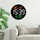 thumbnail image 3 of Reloj de pared digital LED Baoblaze con temperatura y humedad control remoto, 3 of 7