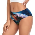 thumbnail image 2 of Fotbe Ice Blue Ocean Sea Turtle Calzones Estampados para Mujer – Ropa Interior de Algodón, Cómoda, Suave y Elástica-3X-Large, 2 of 6