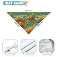 thumbnail image 6 of Dog Bandana 1 Pack,Colorful Dinosaurs River Volcanoes Pattern Bandanas for Dogs,Cat Bandana,Small/ Large Dog Bandana 2 Size,Dog Bandanas, 6 of 6