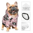 thumbnail image 3 of Fotbe French Bulldog Sudadera con Estampado para Perros Pequeños – Suéter con Capucha para Mascotas, Tela Suave de Forro Polar con Bolsillo-Large, 3 of 7