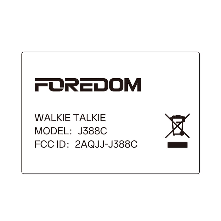 FOREDOM, Kids Walkie Talkies, J388C, Long Range with LCD Display