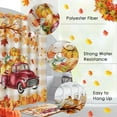 thumbnail image 5 of 4 Pcs Shower Curtain Sets, Autumn Pumpkin Thanksgiving Waterproof Bathroom Sets with Non-Slip Rugs, Toilet Lid Cover and Bath Mat, 12 Hooks, Accessories Modern Home Bathroom Decor 72" X 72", 5 of 6