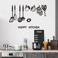 thumbnail image 1 of Adhesivos de pared Happy Kitchen, utensilios de cocina, 30 x 60 cm, PVC, 1 of 4