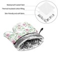 thumbnail image 6 of Fotbe Lilies Flowers for 4Pcs Oven Mitts and Pot Holders, 500℉ Heat Resistant Oven Mitts , Non-Slip Silicone Surface Safe for Baking, Cooking, BBQ, 6 of 6