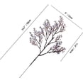 thumbnail image 2 of 6pcs Peacock Artificial Flowers Silk Babys Breath Gypsophila 19.7" for Home Kitchen Decor, 2 of 5