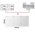thumbnail image 3 of Upgraded Patio Heater Reflector Shield,(Large,3Panels) Propane Heaters Heating Deflector,Effective Heat Focusing for Outdoor Lamp Heater,Gas Energy Saving,Windshield, 3 of 5