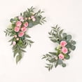 thumbnail image 1 of Decoración de bienvenida para bodas, flores artificiales, peonías, flores falsas, flores artificiales, decoraciones de enredaderas, 1 of 6