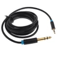 thumbnail image 1 of Cable adaptador de audio auxiliar cable convertidor de 3.5 mm a 6.35 mm 2m Fanmusic Cable adaptador de audio auxiliar, 1 of 6