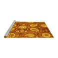 thumbnail image 2 of Ahgly Company Machine Washable Indoor Rectangle Abstract Yellow Modern Area Rugs, 5' x 7', 2 of 4