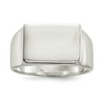thumbnail image 1 of 925 Sterling Silver 12x17mm Closed Back Signet Ring, 1 of 3