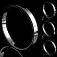 thumbnail image 5 of SmartBy Women Men Simple Titanium Steel Plain Cuff Bangle Bracelet Xmas Gift Jewelry, 5 of 7