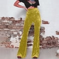 thumbnail image 2 of Tanming Barrel Sweatpants High Waisted Cargo Pants Women Womens Wide Leg Pants Cargo Pants Women Plus Size Casual Work Pants Women Cargo Scrub Pants for Women Yellow XL, 2 of 6
