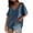 Blue, variant on Plebaso Womens Summer Tops Short Sleeve V Neck Oversized T Shirts Athletic Workout Tee Shirts Activewear