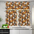 thumbnail image 5 of Aplkyhs Curtain Short Window Drape Panel Christmas Holiday Kitchen Curtain Privacy Street Window Curtains Total Room Darkening for Laundry Bathroom RV, 5 of 6