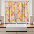 thumbnail image 2 of Ambesonne Geometric Kitchen Curtains, Hexagon Retro Pattern, 55"x39", Multicolor, 2 of 3