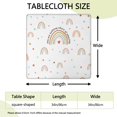 thumbnail image 2 of Vibrant bohemian style table cover with elastic hem, ideal for square card tables and outdoor dining setups, 2 of 6