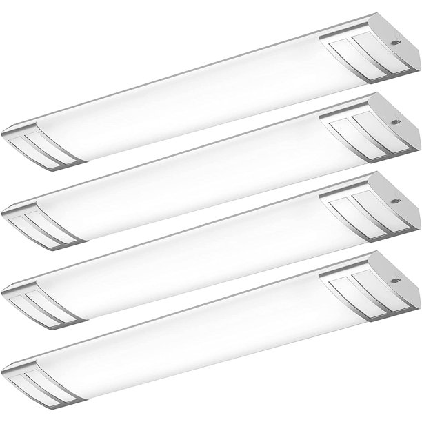 4FT LED Light Fixture 50W 5600lm Linear Light Flush Mount, 4000K, 110V Dimmable, 4 Foot LED