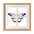 thumbnail image 1 of Simple mariposa negra modelo Pantalla de escritorio de pared de marco 4 aperturas, 1 of 4