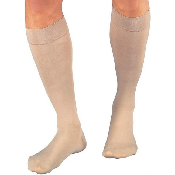 BSN 114808 Jobst Compression Stocking Relief Knee High 15-20mmHG Large Beige Closed Toe (Pack of 2)