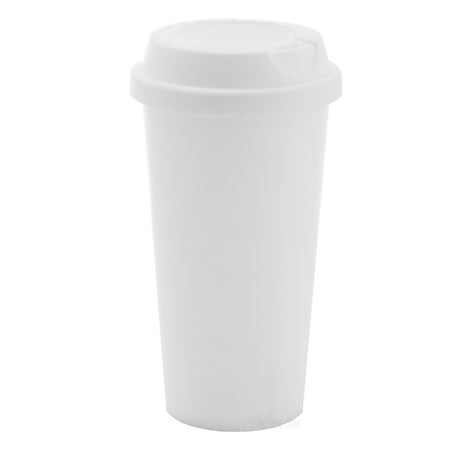 Coffee Tumbler Plastic Travel Mug Coffee Mugs Reusable Mug - 18 oz