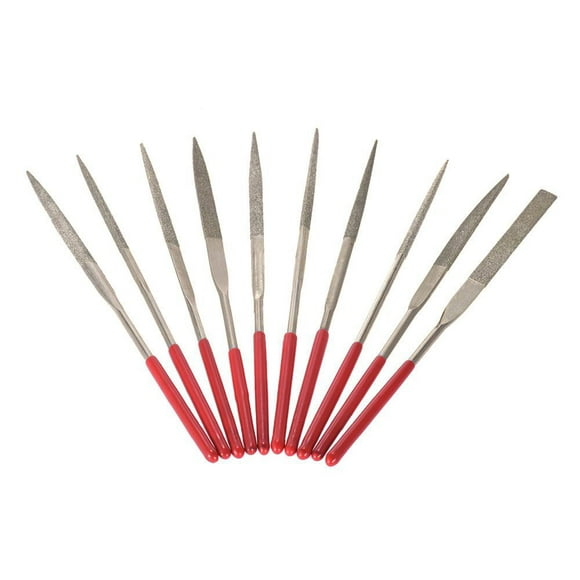 Almencla 10 Piece Mini Files Set Metal Filing Rasp Needle File Hand Woodworking Tools